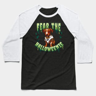 Fear the Halloweenie Baseball T-Shirt